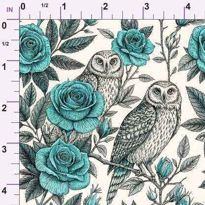 Twilight Rose Rookery Pattern 6 Minky Fabric