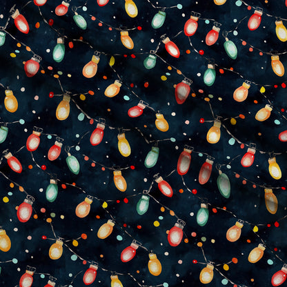 Twinkle Bulb Strings Pattern 11 Minky Fabric