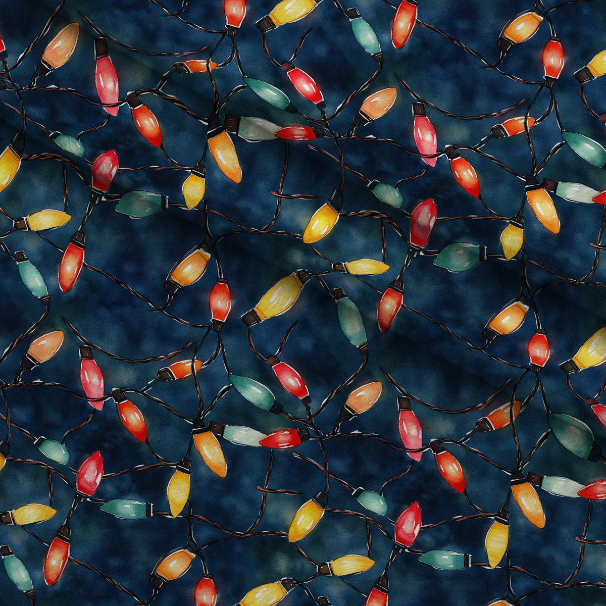 Twinkle Bulb Strings Pattern 12 Minky Fabric