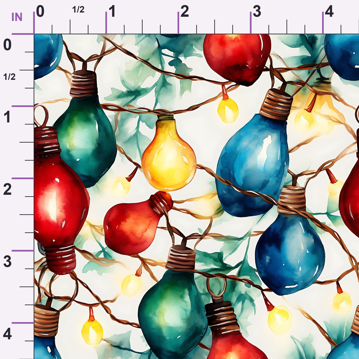 Twinkle Bulb Strings Pattern 13 Minky Fabric