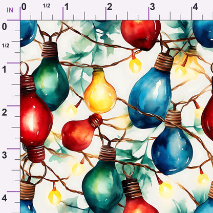 Twinkle Bulb Strings Pattern 13 Minky Fabric