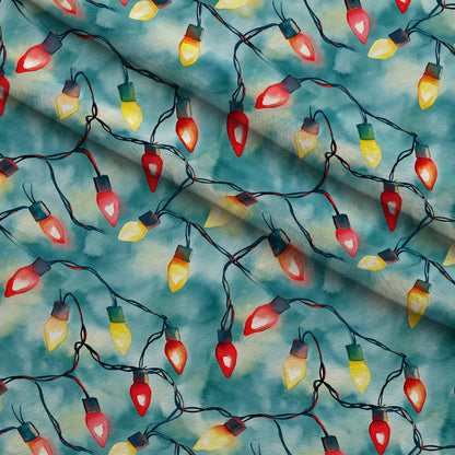 Twinkle Bulb Strings Pattern 3 Minky Fabric