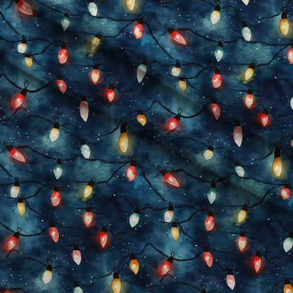 Twinkle Bulb Strings Pattern 4 Minky Fabric