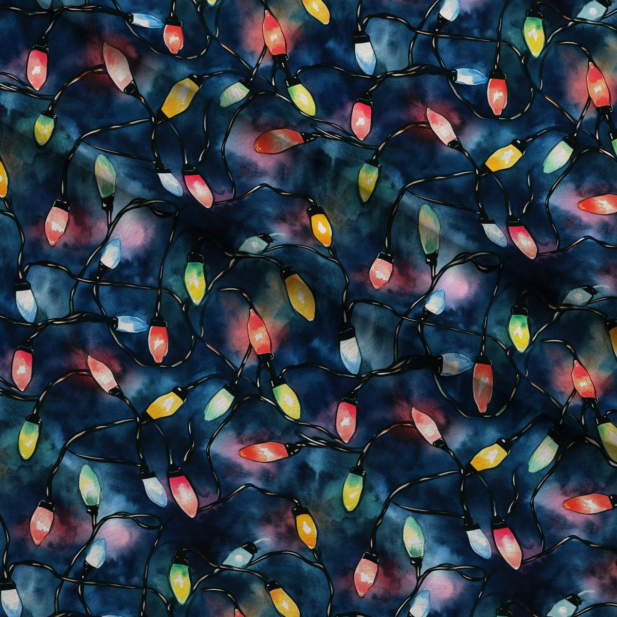 Twinkle Bulb Strings Pattern 6 Minky Fabric