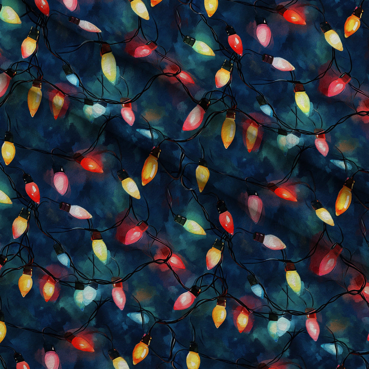 Twinkle Bulb Strings Pattern 7 Minky Fabric