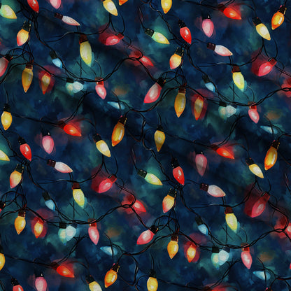 Twinkle Bulb Strings Pattern 7 Minky Fabric