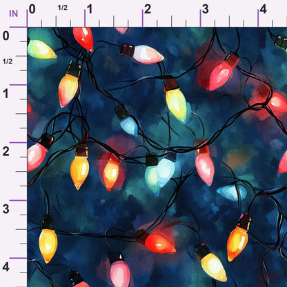 Twinkle Bulb Strings Pattern 7 Minky Fabric