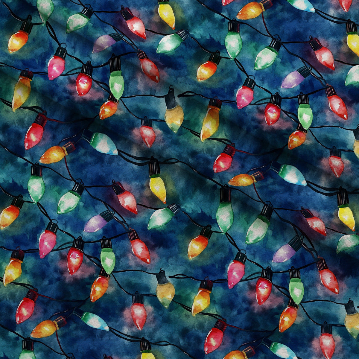 Twinkle Bulb Strings Pattern 8 Minky Fabric