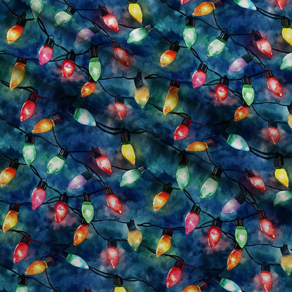 Twinkle Bulb Strings Pattern 8 Minky Fabric
