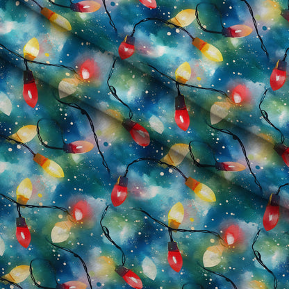 Twinkle Bulb Strings Pattern 9 Minky Fabric