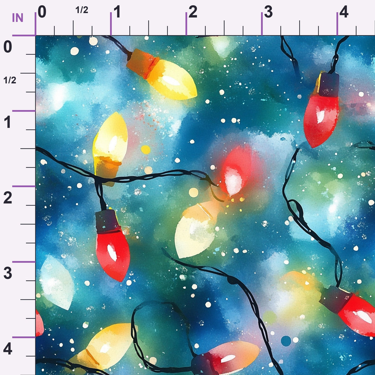 Twinkle Bulb Strings Pattern 9 Minky Fabric