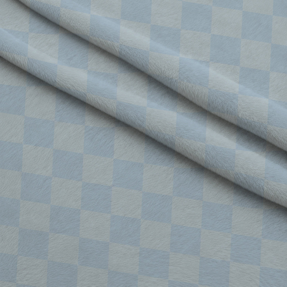 Two Tone Checkered Spindle Minky Fabric