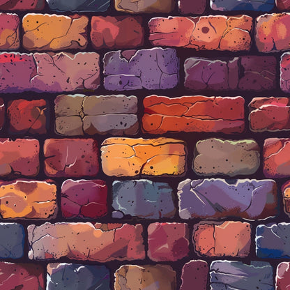 Brick Walls Pattern 17 Quilting Cotton Fabric
