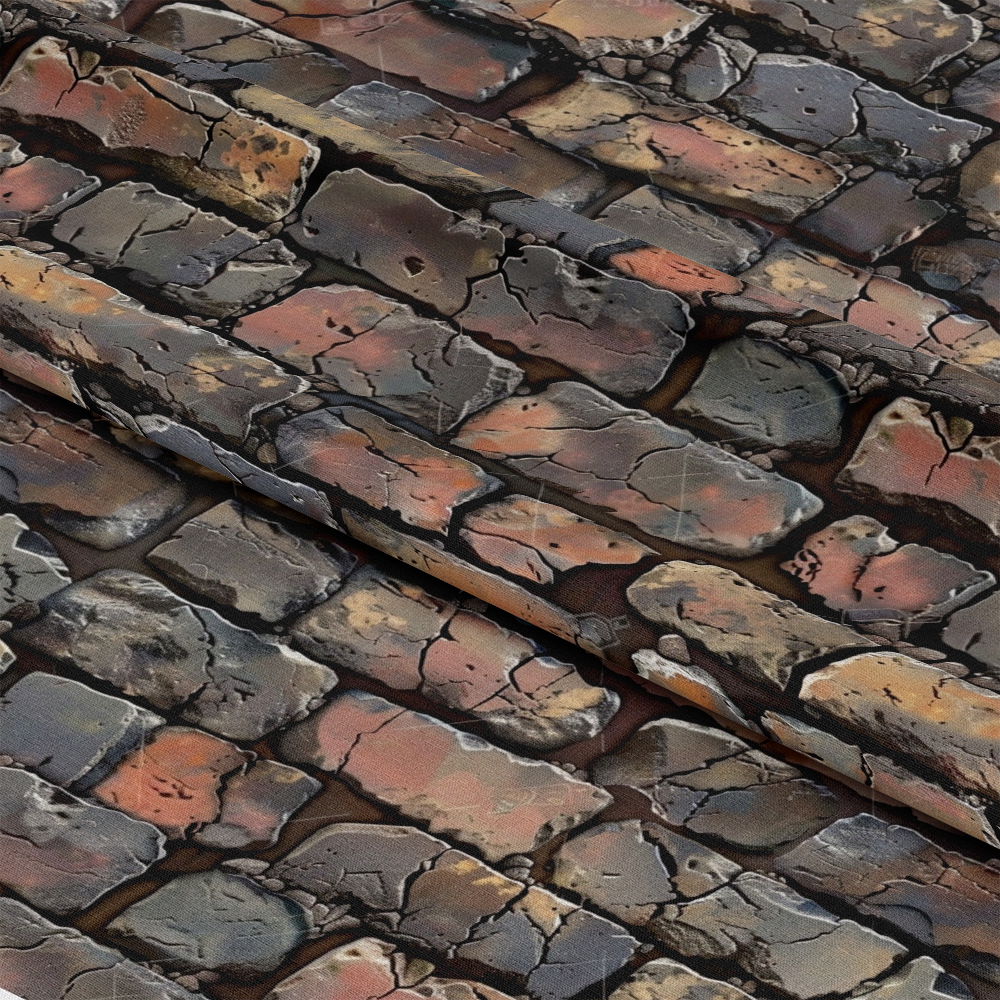 Brick Walls Pattern 26 Quilting Cotton Fabric