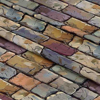 Brick Walls Pattern 27 Quilting Cotton Fabric