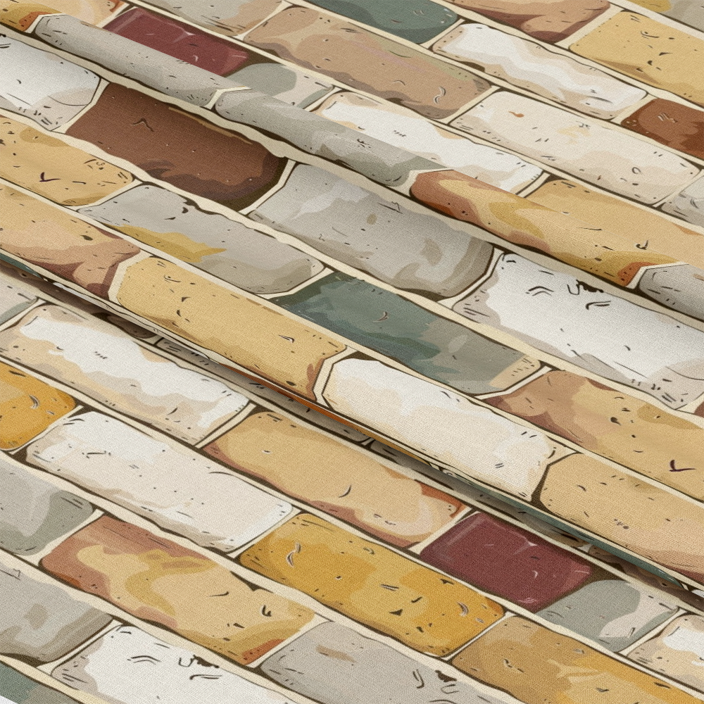 Brick Walls Pattern 29 Quilting Cotton Fabric