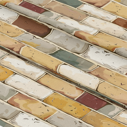 Brick Walls Pattern 29 Quilting Cotton Fabric