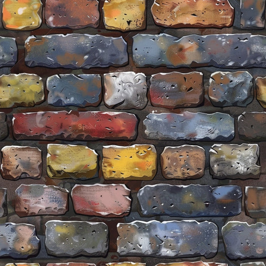 Brick Walls Pattern 31 Quilting Cotton Fabric