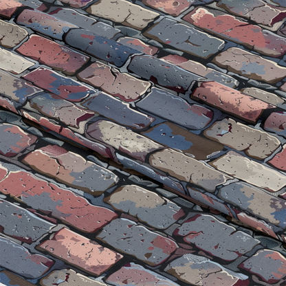 Brick Walls Pattern 32 Quilting Cotton Fabric