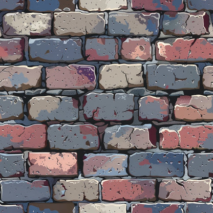 Painted Masonry Pattern 32 Minky Fabric