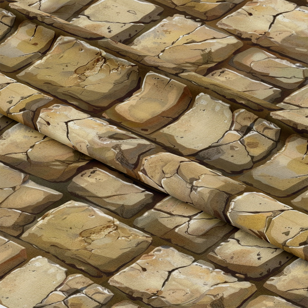 Brick Walls Pattern 20 Quilting Cotton Fabric
