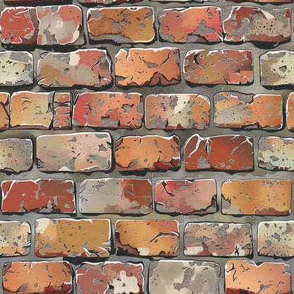 Brick Walls Pattern 22 Quilting Cotton Fabric