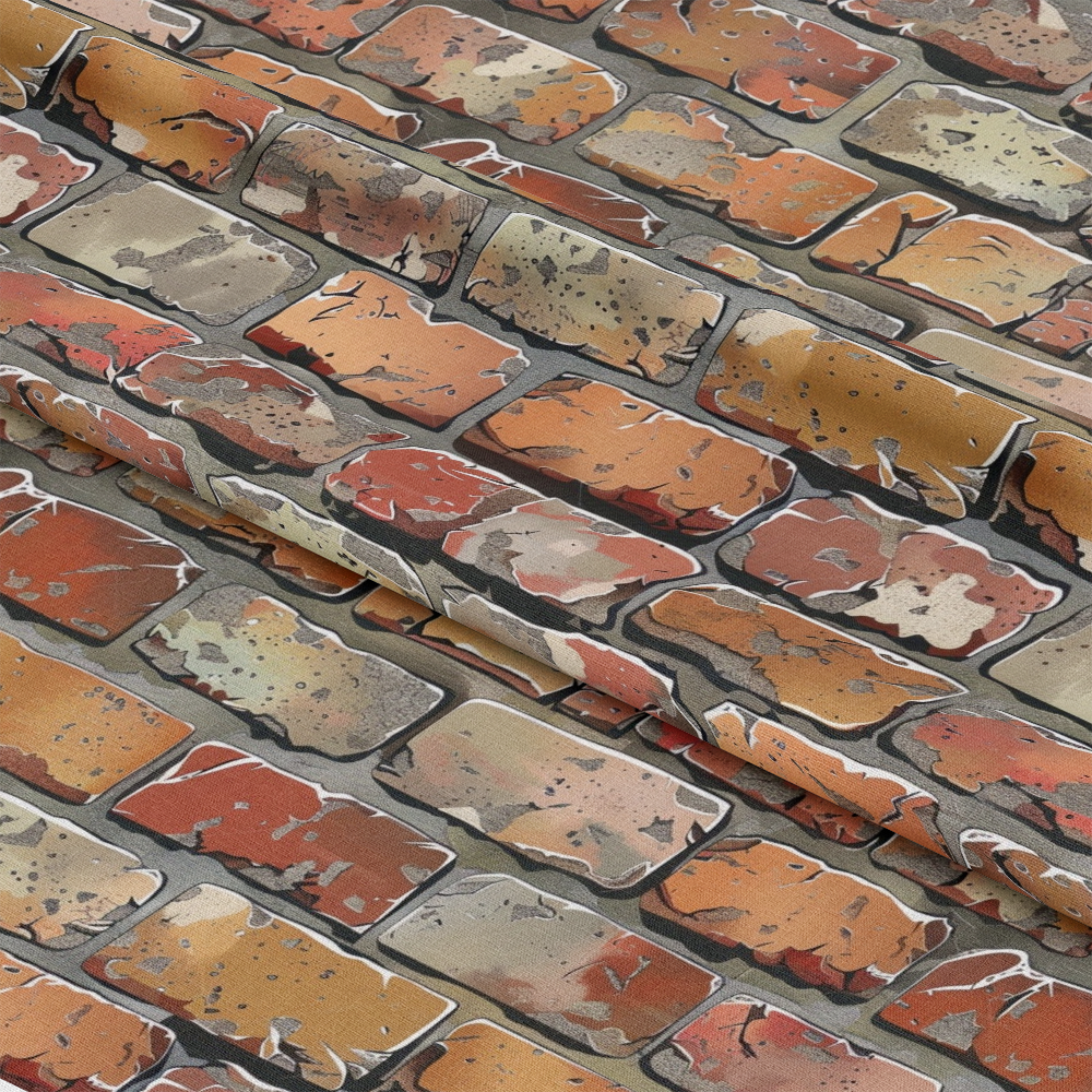 Brick Walls Pattern 22 Quilting Cotton Fabric