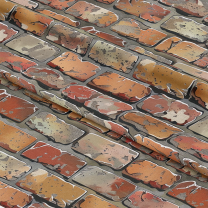 Brick Walls Pattern 22 Quilting Cotton Fabric