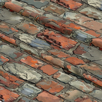 Brick Walls Pattern 24 Quilting Cotton Fabric