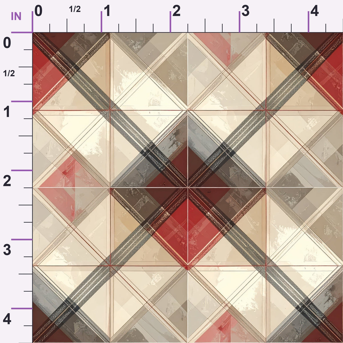 Valentine Plaid Pattern 11 Minky Fabric