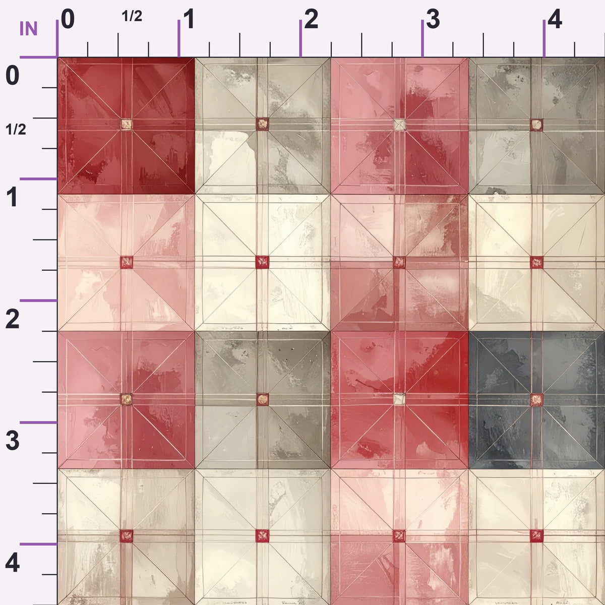 Valentine Plaid Pattern 3 Minky Fabric