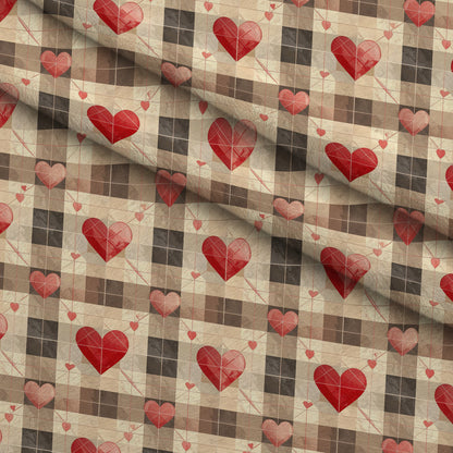 Valentine Plaid Pattern 5 Minky Fabric
