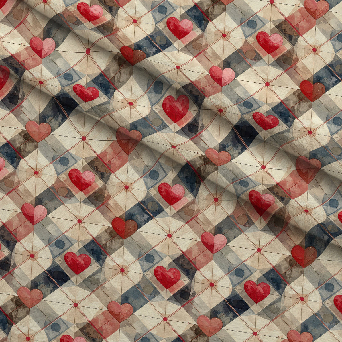 Valentine Plaid Pattern 6 Minky Fabric