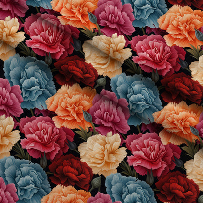 Velvet Blooms Pattern 1 Minky Fabric
