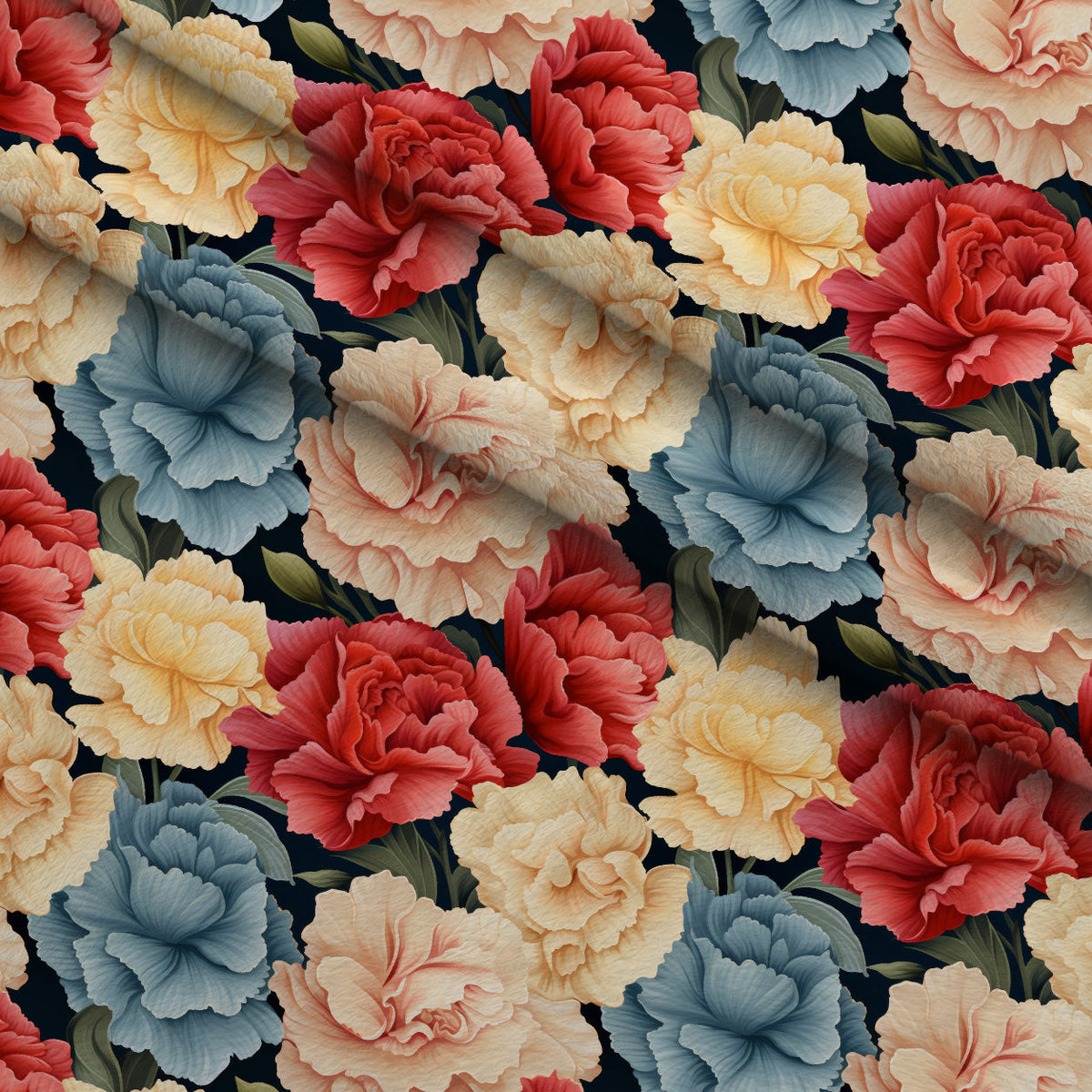 Velvet Blooms Pattern 10 Minky Fabric
