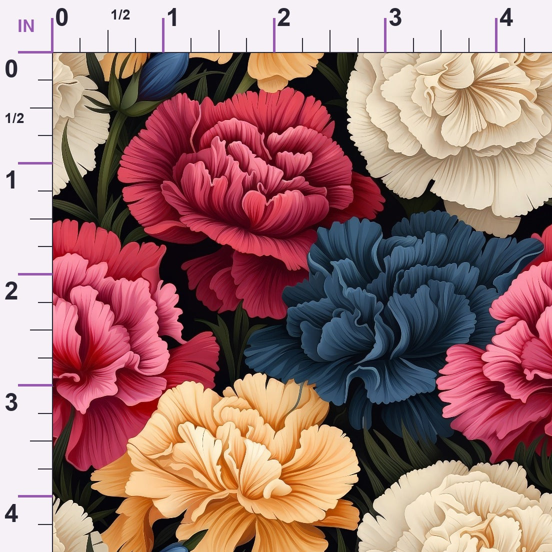 Velvet Blooms Pattern 11 Minky Fabric