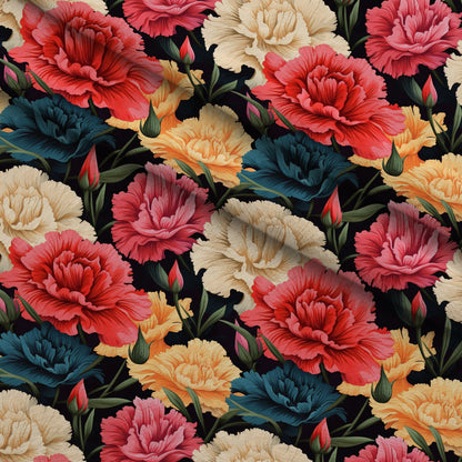 Velvet Blooms Pattern 2 Minky Fabric