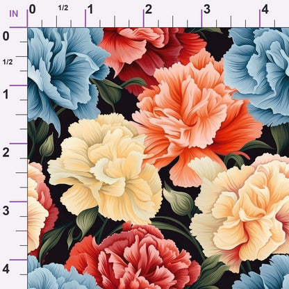 Velvet Blooms Pattern 3 Minky Fabric