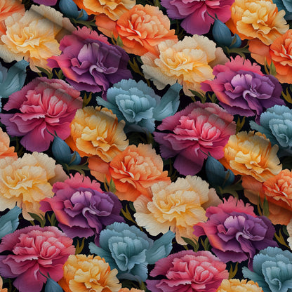 Velvet Blooms Pattern 4 Minky Fabric