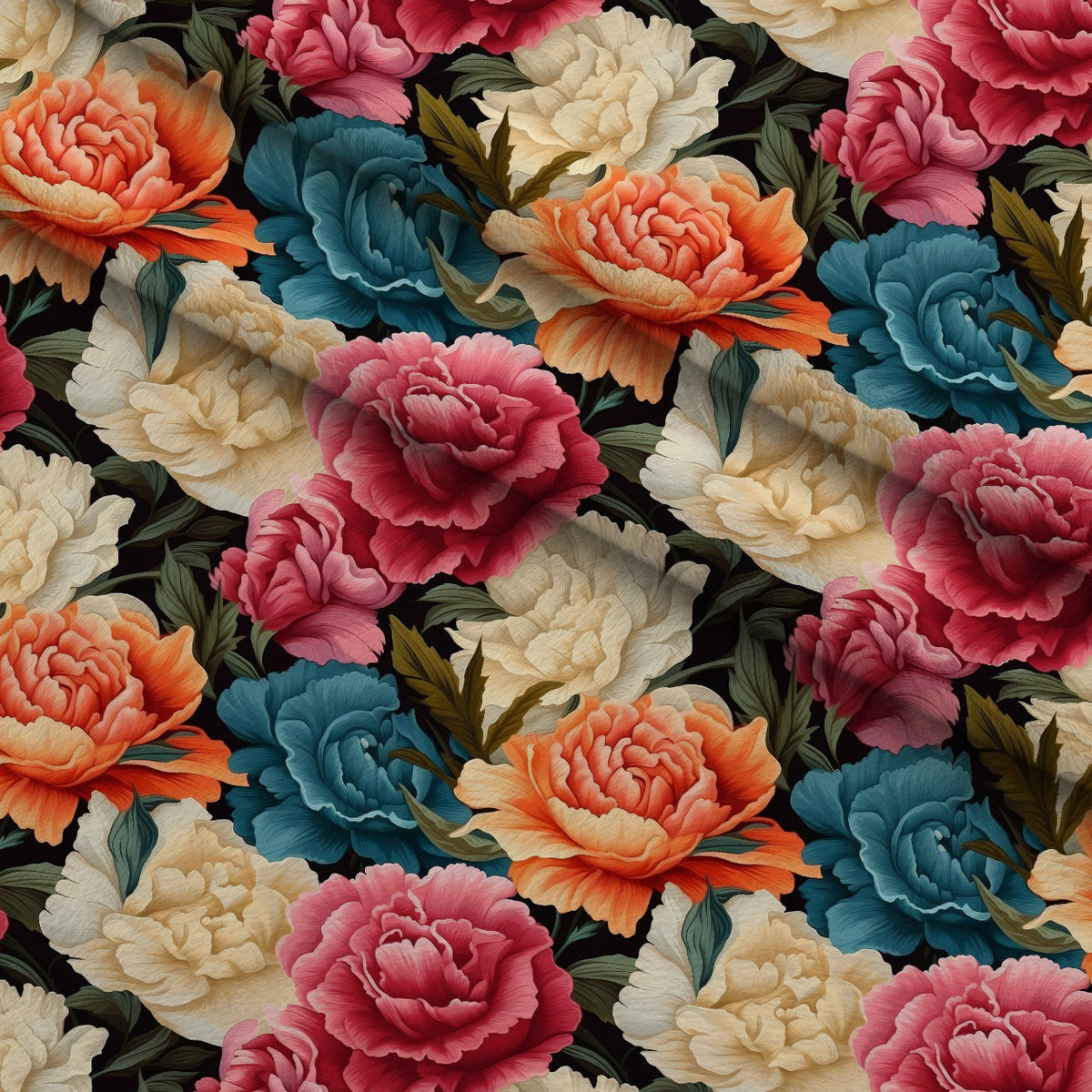 Velvet Blooms Pattern 8 Minky Fabric