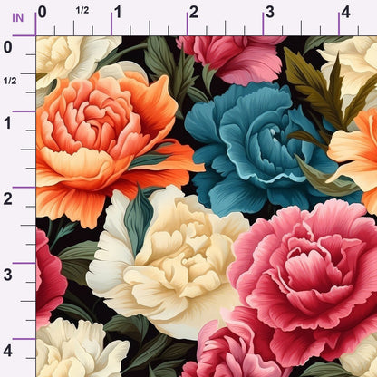 Velvet Blooms Pattern 8 Minky Fabric