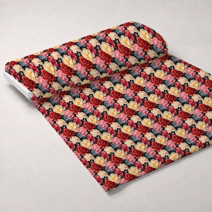 Velvet Blooms Pattern 9 Minky Fabric