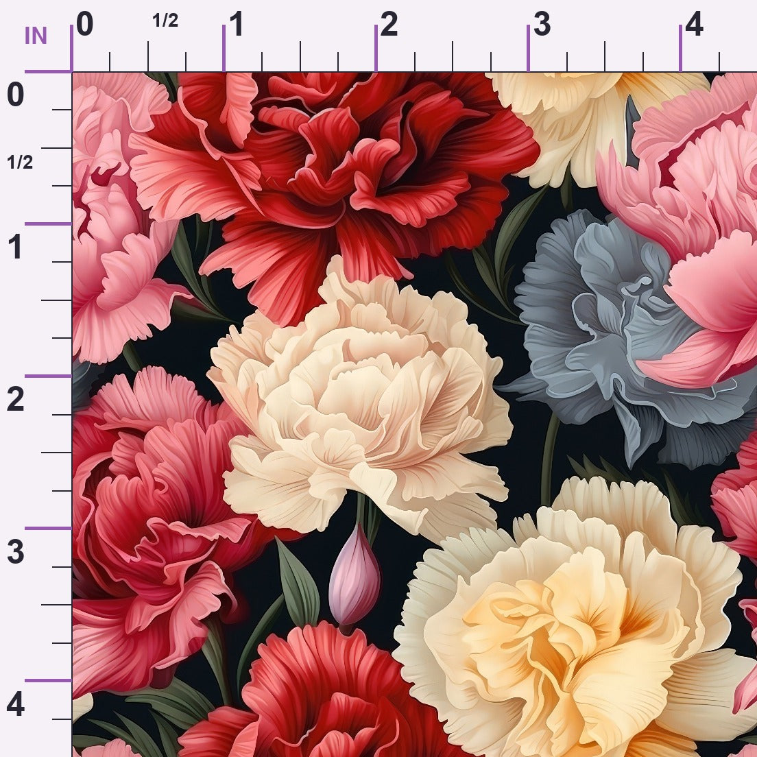 Velvet Blooms Pattern 9 Minky Fabric