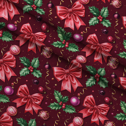Velvet Noel Garden Pattern 11 Minky Fabric