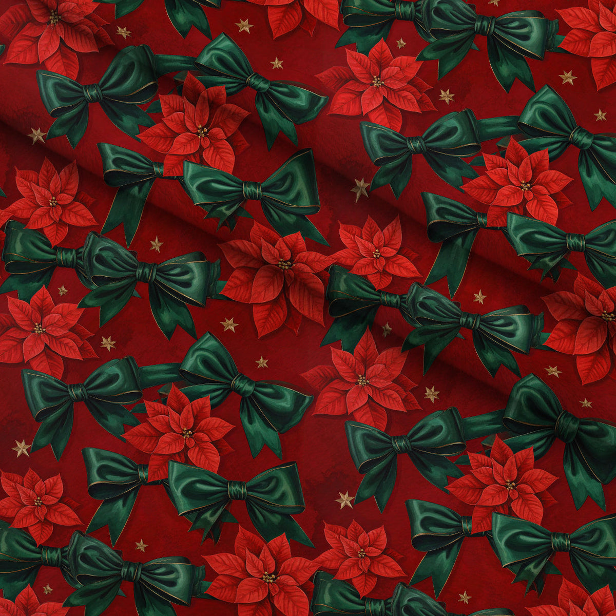 Velvet Noel Garden Pattern 14 Minky Fabric