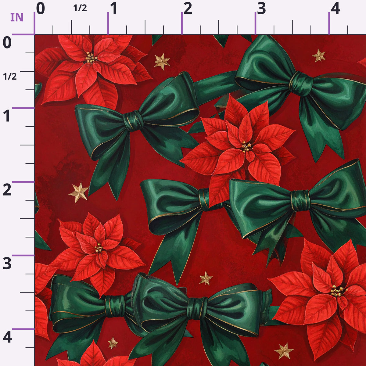 Velvet Noel Garden Pattern 14 Minky Fabric
