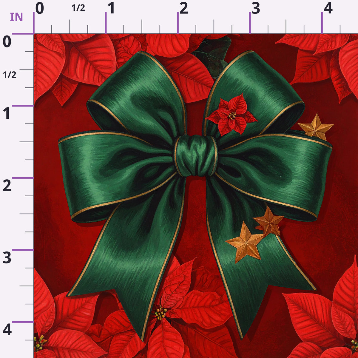 Velvet Noel Garden Pattern 15 Minky Fabric