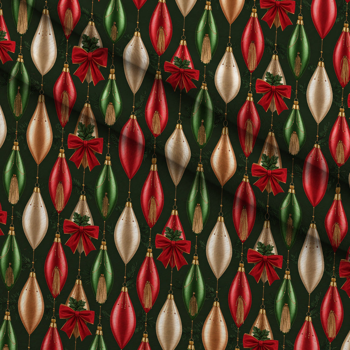 Velvet Noel Garden Pattern 16 Minky Fabric