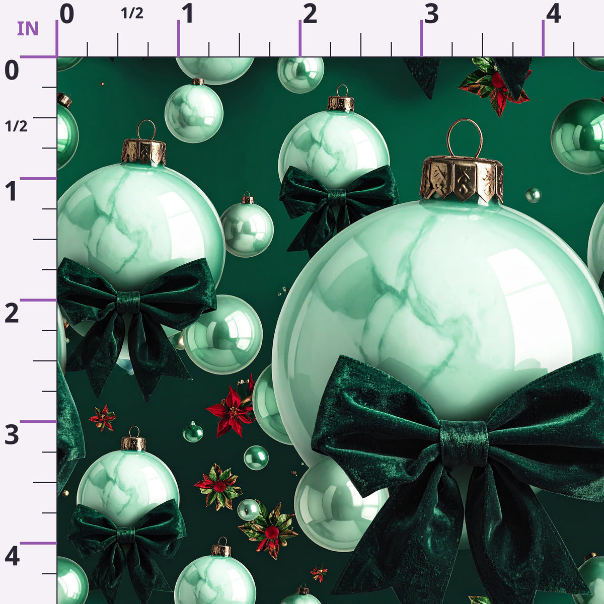 Velvet Noel Garden Pattern 17 Minky Fabric