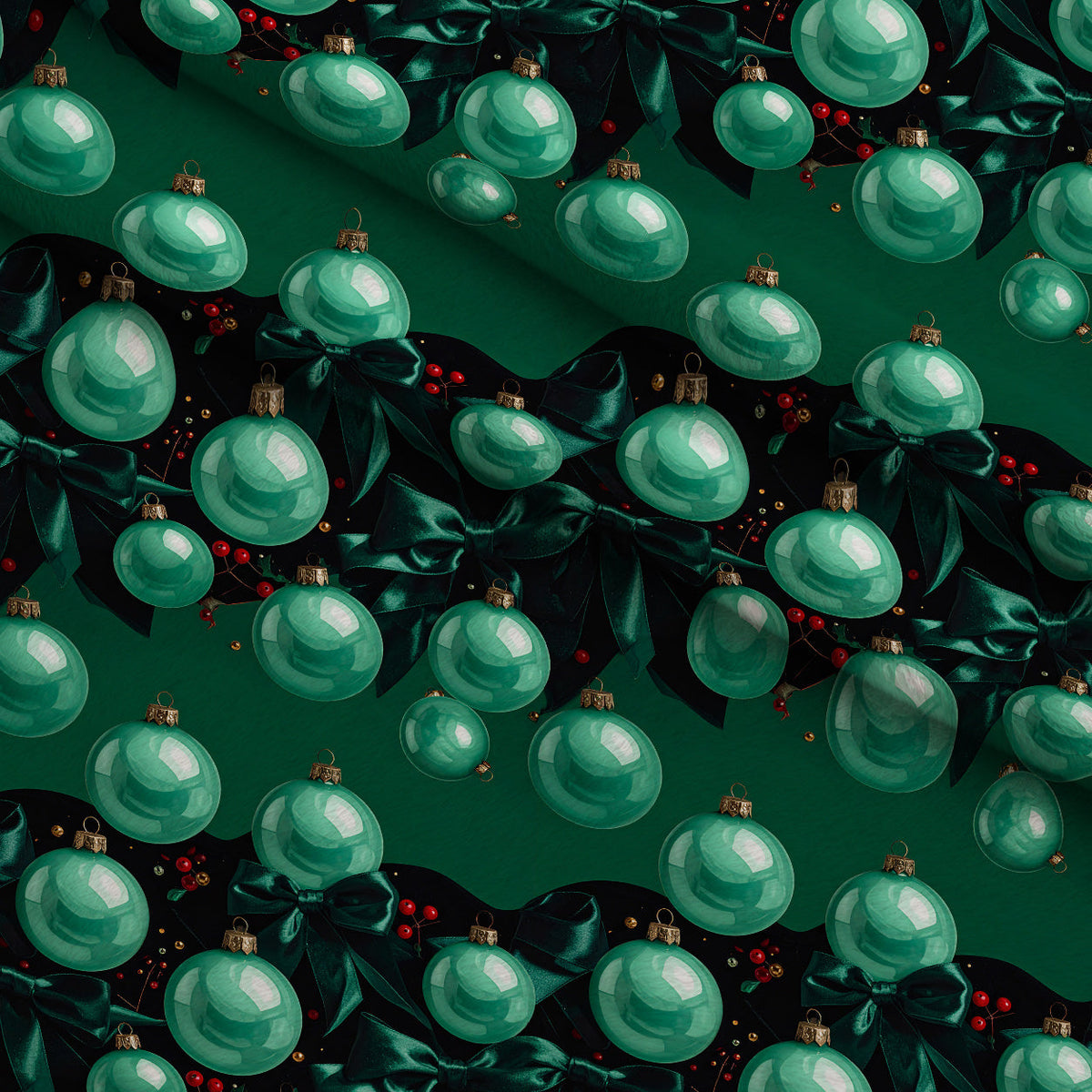 Velvet Noel Garden Pattern 18 Minky Fabric